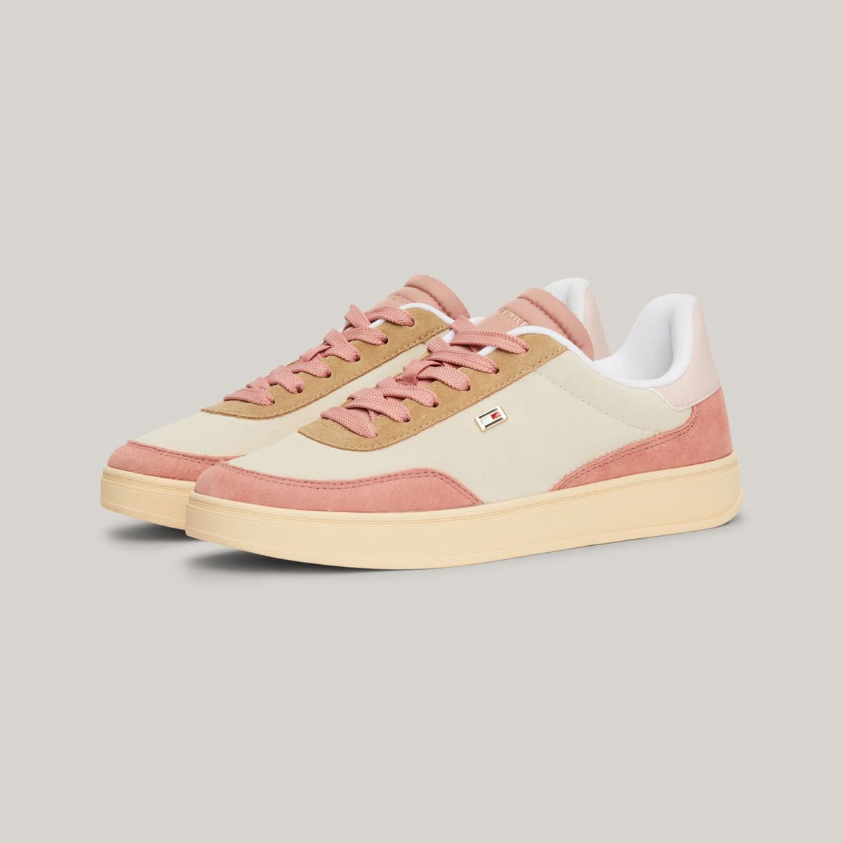 TOMMY HILFIGER - Zapatillas deportivas color block de ante TH