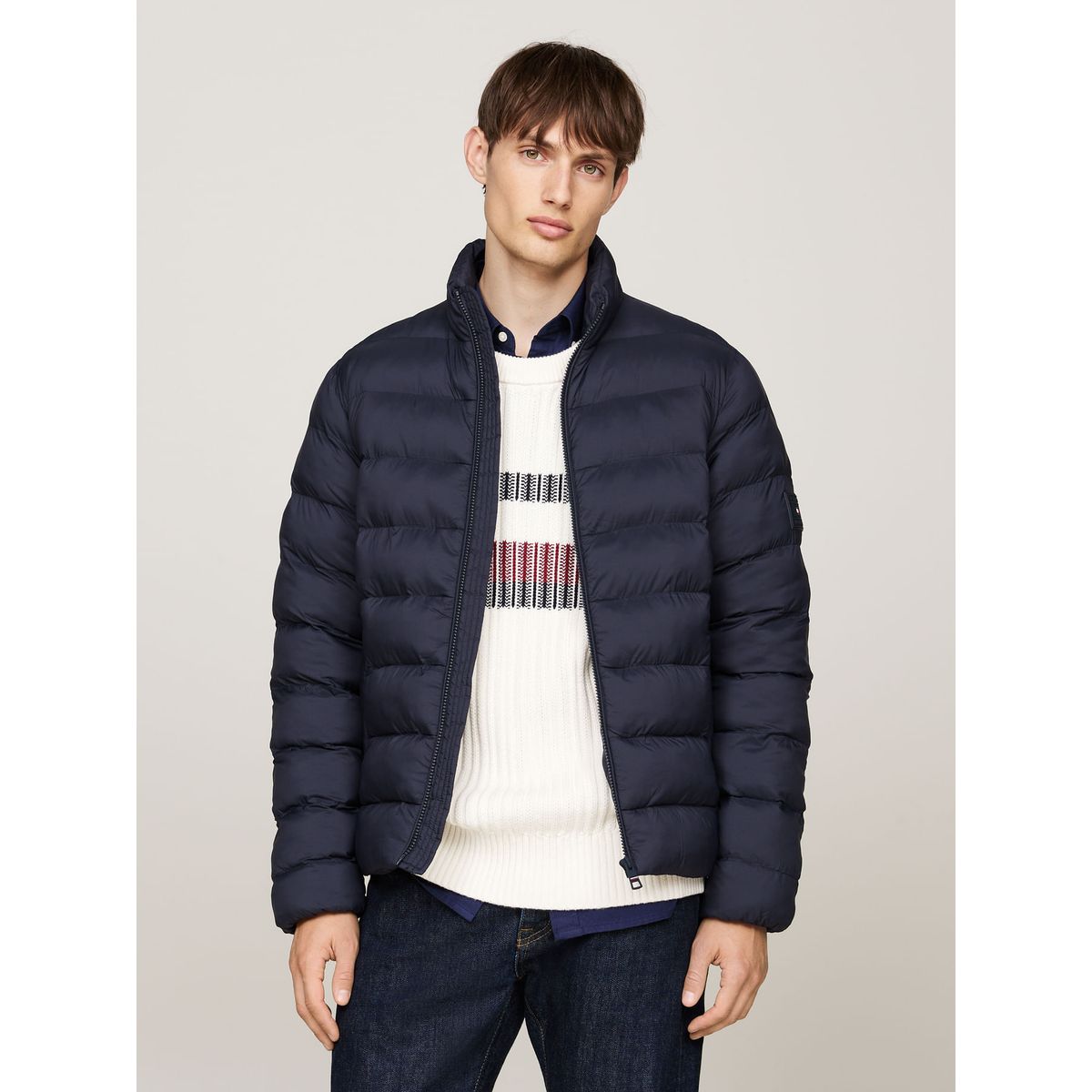 TOMMY HILFIGER - CASACA MID WEIGHT STAND COLLAR JACKET