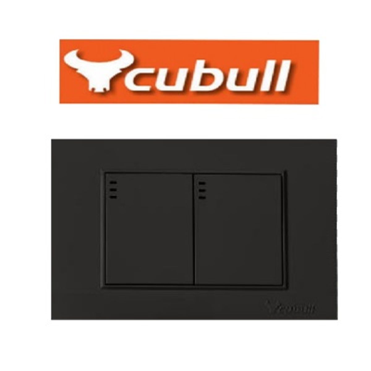 CUBULL - CONMUTADOR DOBLE COLOR NEGRO MARCA CUBULL MODELO L2-008