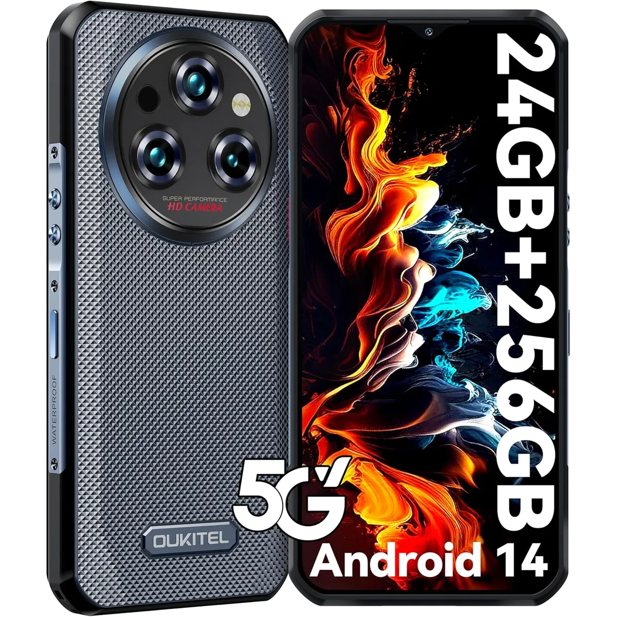 DOOGEE - OUKITEL WP35 Celular 5G 24GB+256GB 11000mAh Doble SIM Smartphone