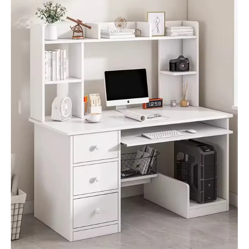 STARHOME - Escritorio Moderno con Biblioteca Contour Blanco