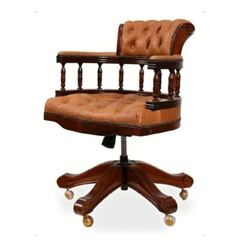 MOBILIARI - DM SILLA GIRATORIA QUINTERO DE ESCRITORIO MARRON CLARO