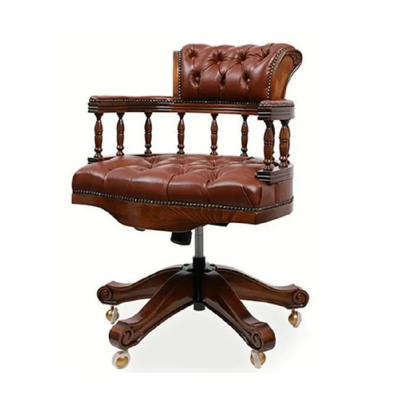 MOBILIARI - DM SILLA GIRATORIA QUINTERO  DE ESCRITORIO MARRON OSCURO