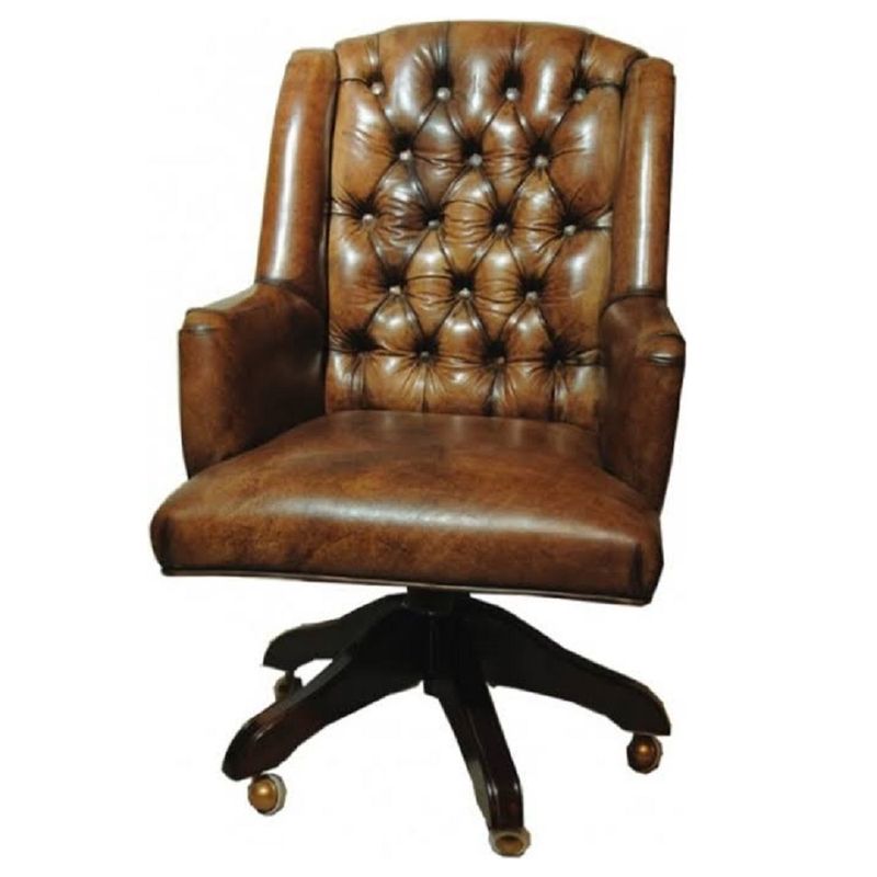 MOBILIARI - DM SILLA GIRATORIA QUO DE ESCRITORIO CARAMELO JASPEADO