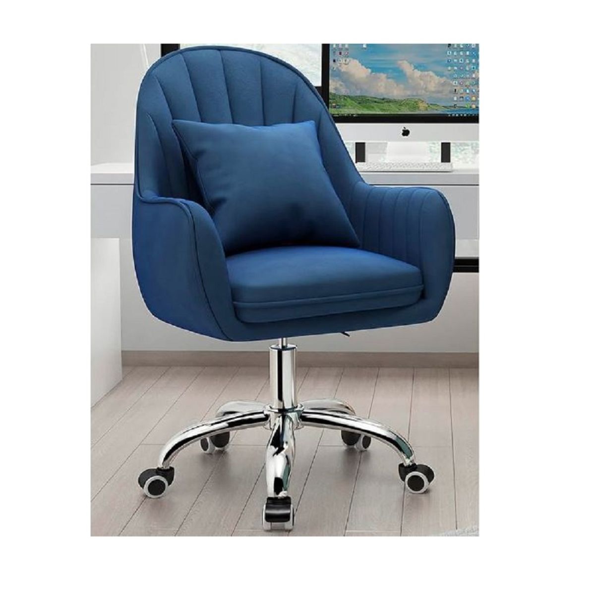 MOBILIARI - DM SILLA GIRATORIA QUIRA  DE ESCRITORIO AZUL