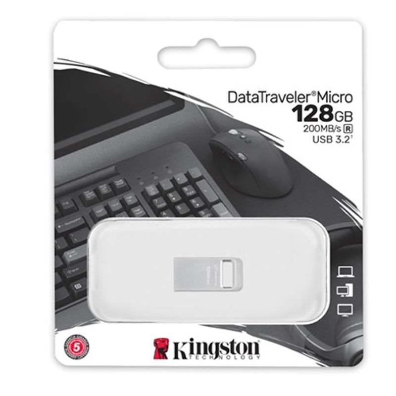 KINGSTON - Memoria USB 128 GB Kingston ULTRA PEQUEÑO