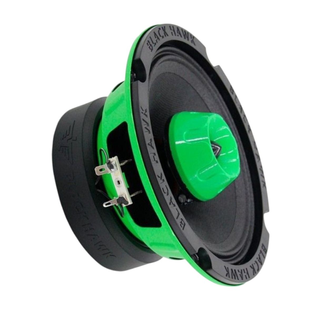 BLACK HAWK - Parlante Medio Rango con Tweeter Incluido y luz led 6 Pulgadas 500W