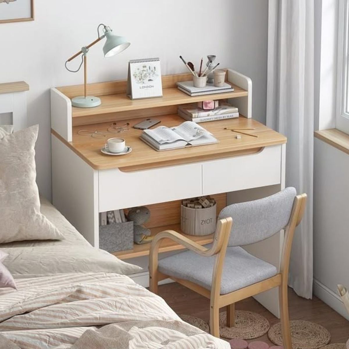STARHOME - Escritorio Moderno Starhome frame Duna Y Blanco