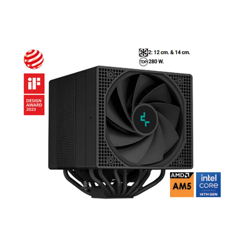 DEEPCOOL - Disipador De CPU ASSASSIN IV 2: 12 cm. & 14 cm 280 W. DEEPCOOL