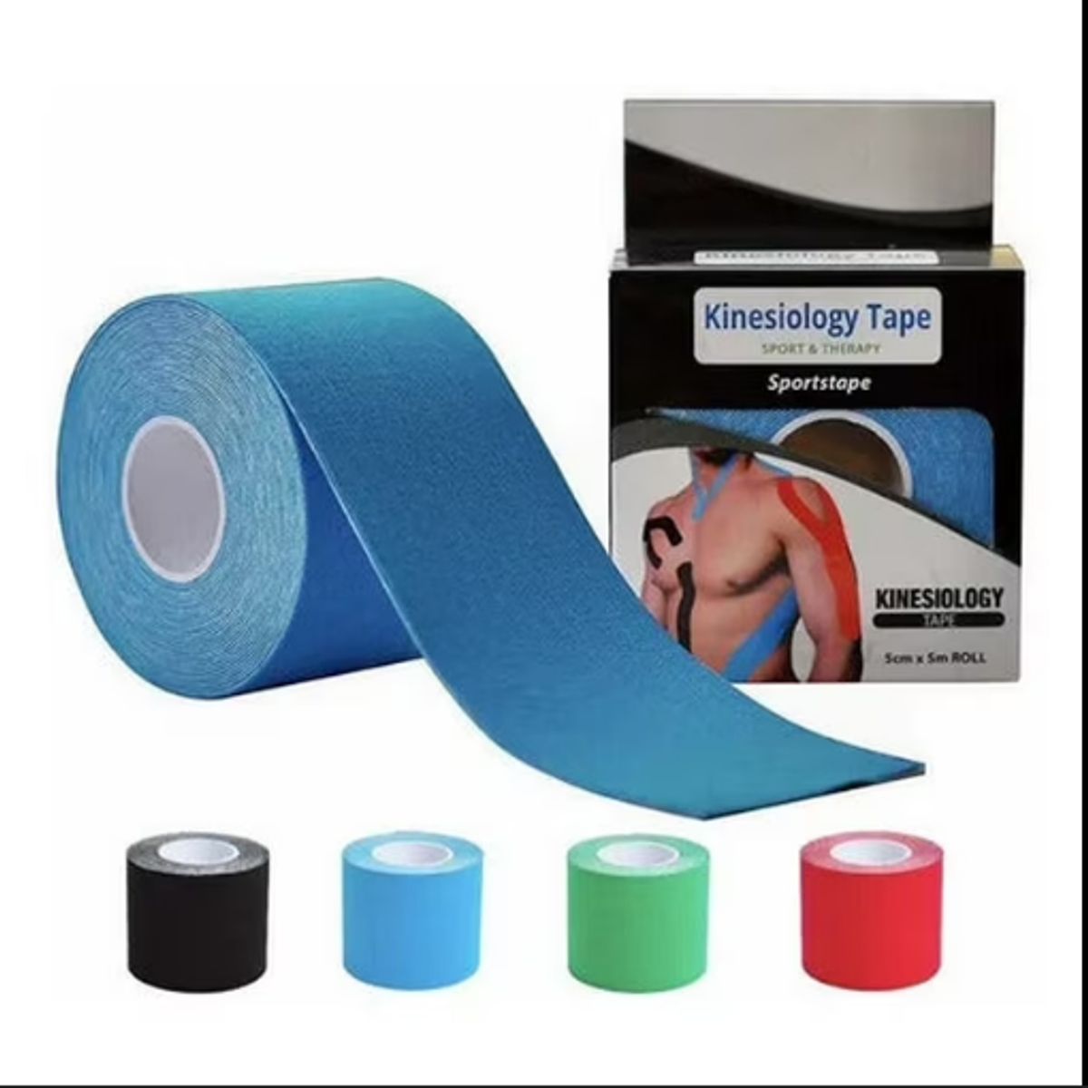 GENERICO - Venda Kinesio Tapes Cinta Kinesiologica 5cm x 5m AL AZAR