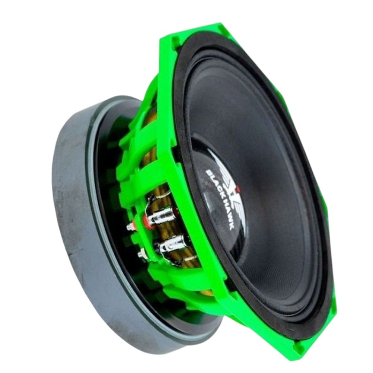 BLACK HAWK - Medio Mid Bass de Competencia Octagonal 8 Pulgadas 700W BLACK HAWK