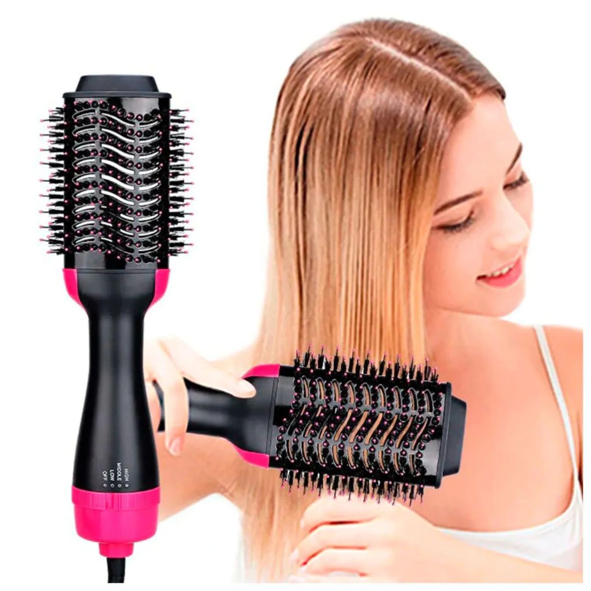 GENERICO - Cepillo Secador de Cabello One Step 3 en 1