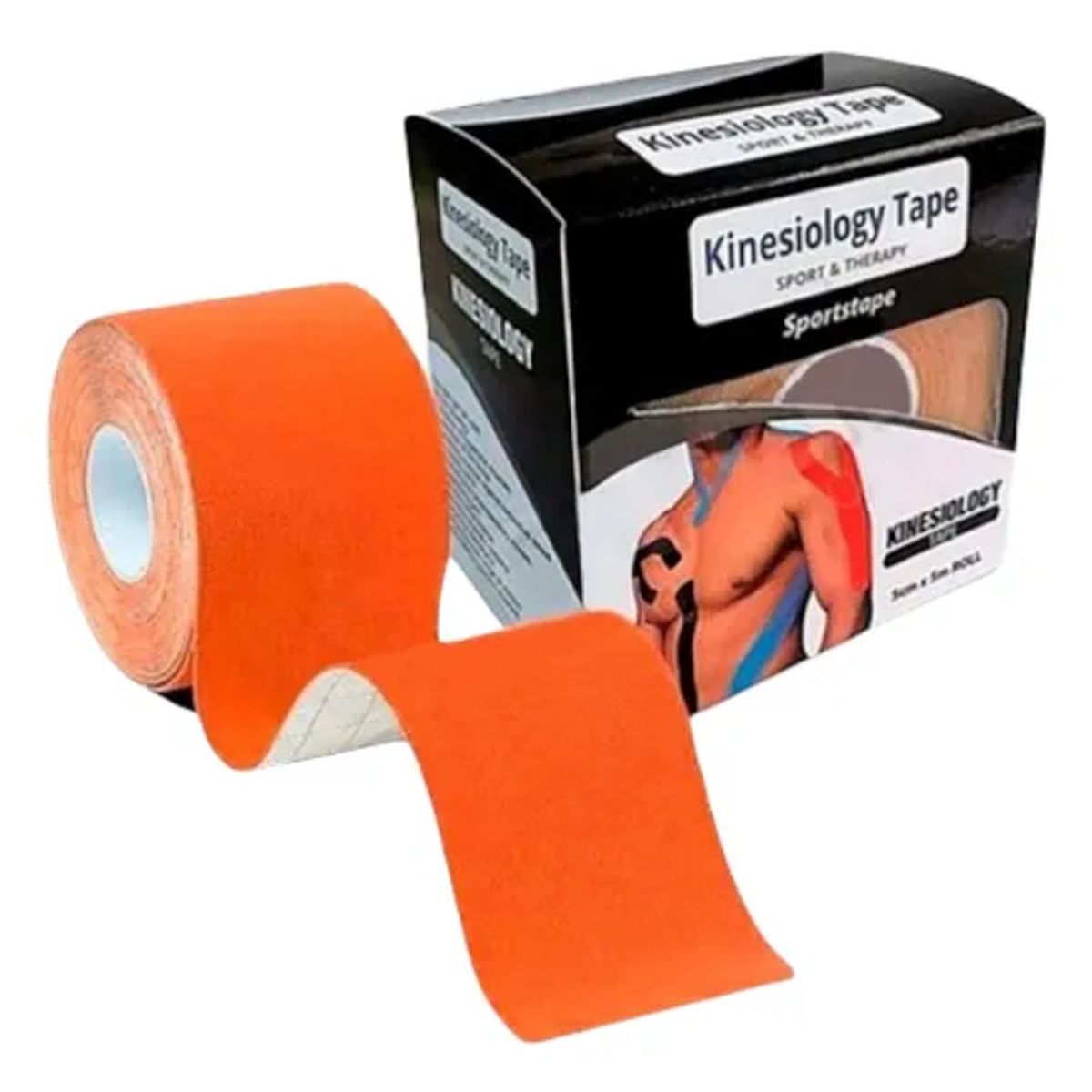 GENERICO - Venda Kinesio Tapes Cinta Kinesiologica x 5m naranja