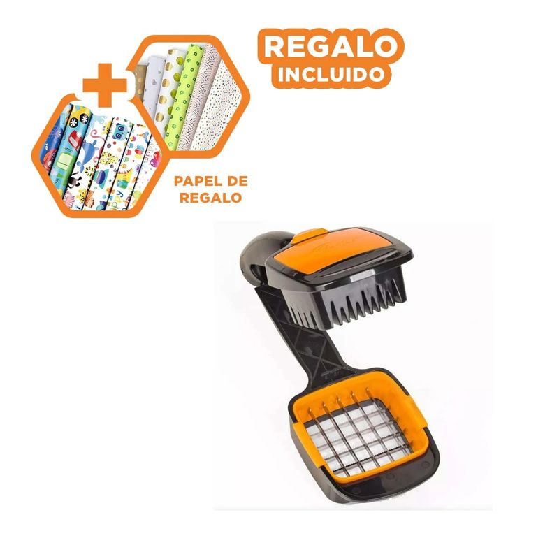 GENERICO - Picador de Verduras 5 en 1 con Cuchillas Y+Papel de Regalo