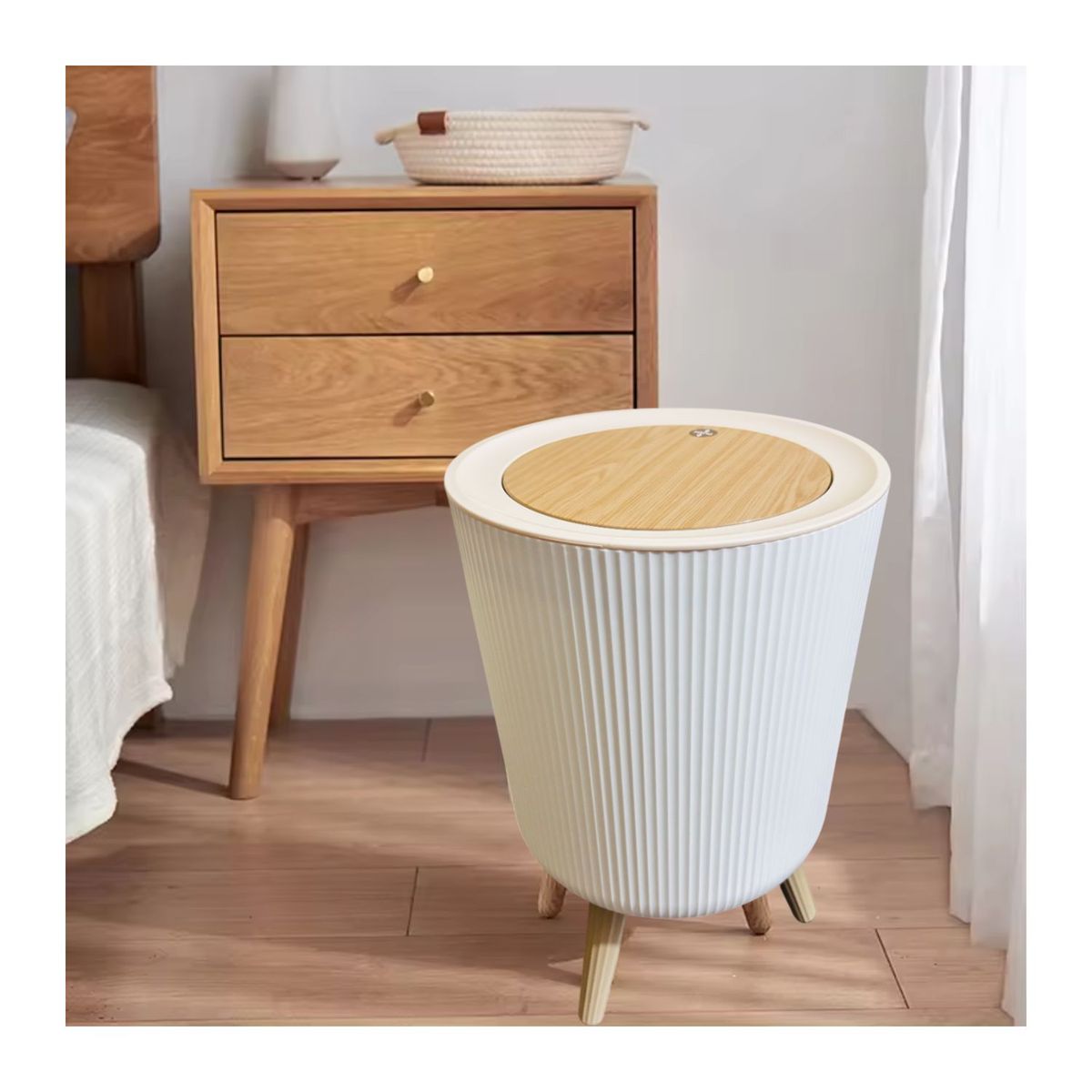 GENERICO - Tacho para Desperdicios a Rayas