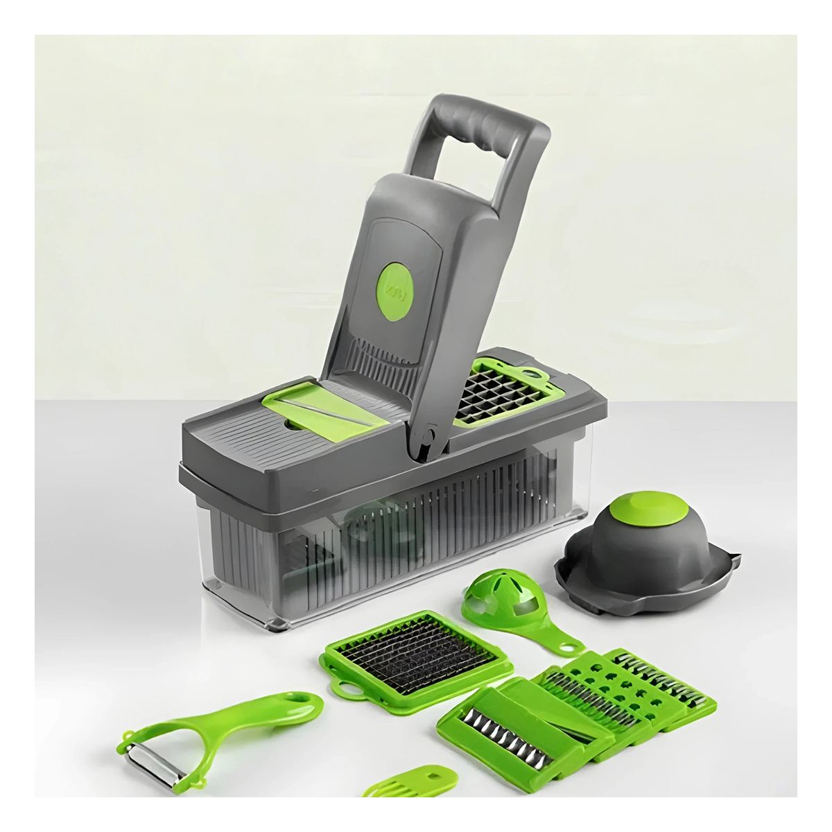 GENERICO - Pack4 Picador Sencillo para Ensaladas Y+Ligas de Regalo