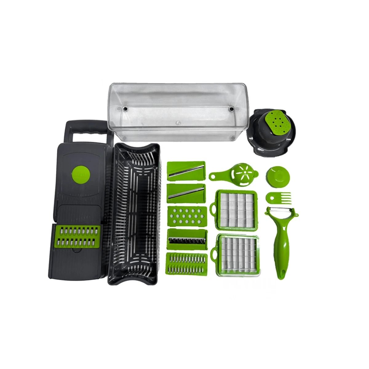 GENERICO - Pack4 Picador Sencillo para Ensaladas Y+Ligas de Regalo