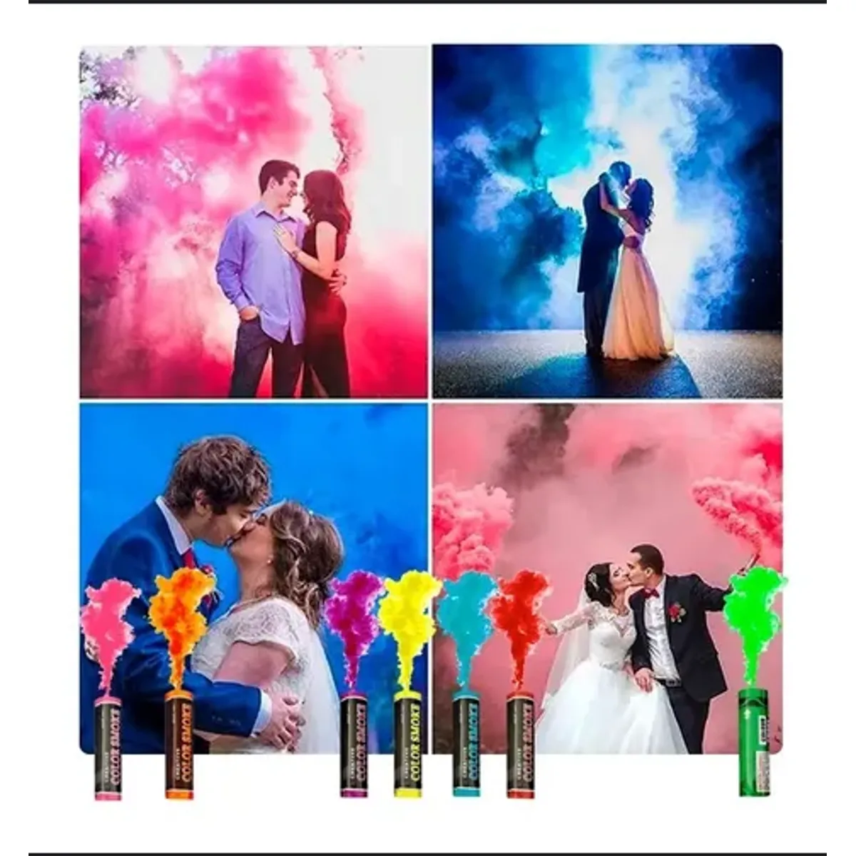 GENERICO - Humo De Color // Para Estadios etc//1 Und de 12 cm