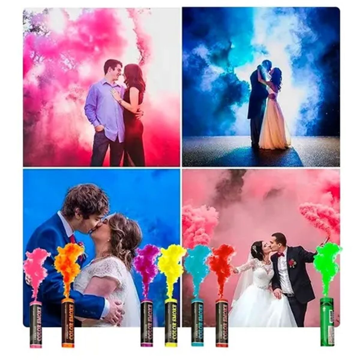 GENERICO - Humo De Color // Para Estadios etc//1 Und de 12 cm