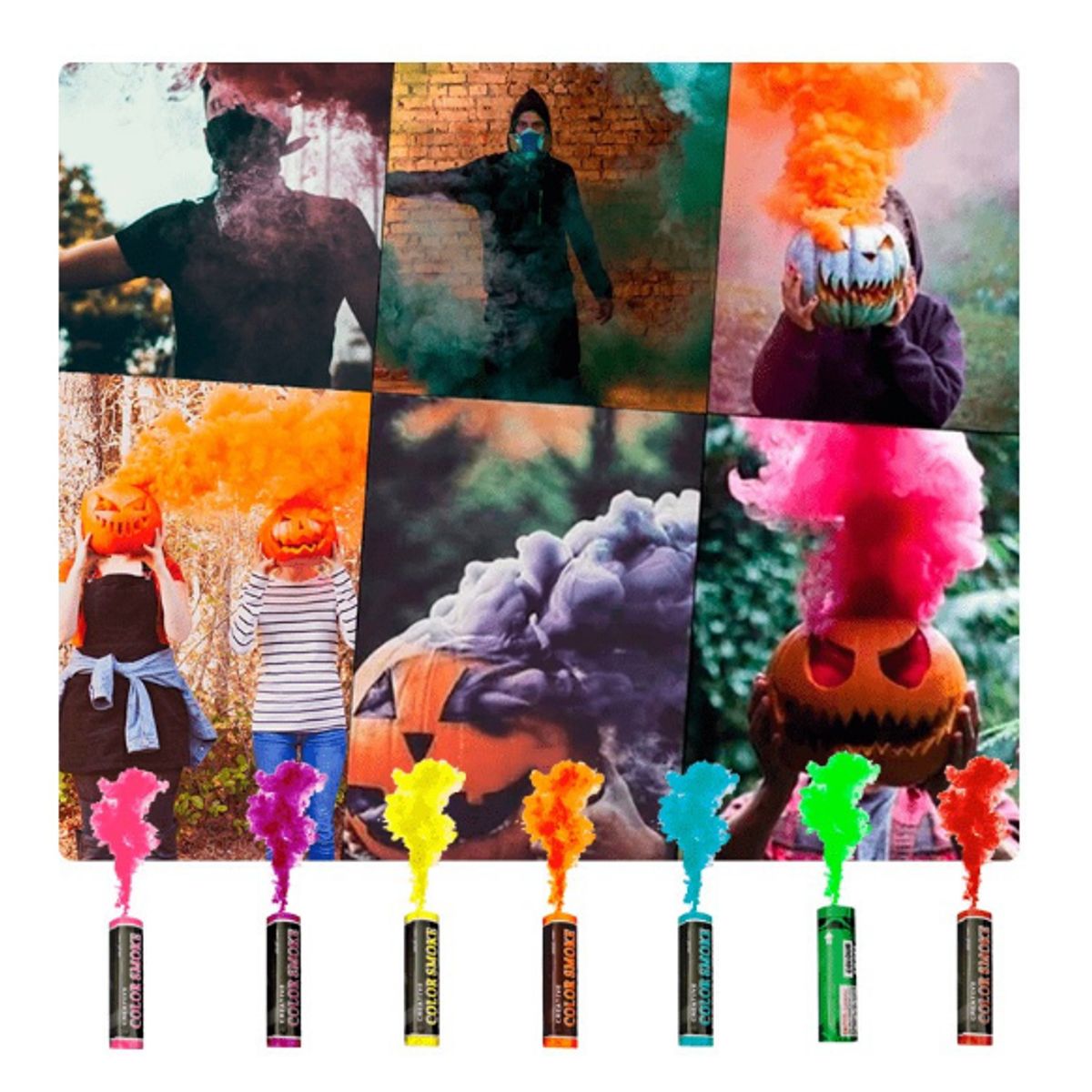 GENERICO - Humo De Color // Para Estadios etc//1 Und de 12 cm