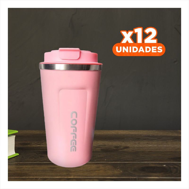 RYBIU IMPORT - Pack12 Contenedor Digital con Tapa en Rosa Y+Regalo Stickers