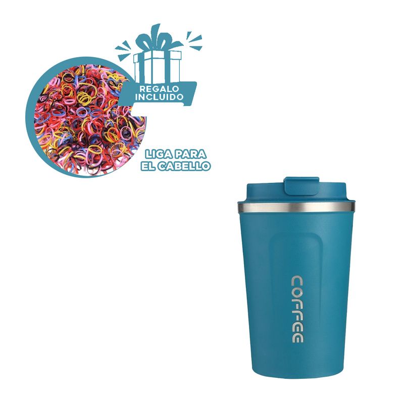 GENERICO - Pack4 Vaso Digital Hermetico en Azul Y+Ligas de Regalo