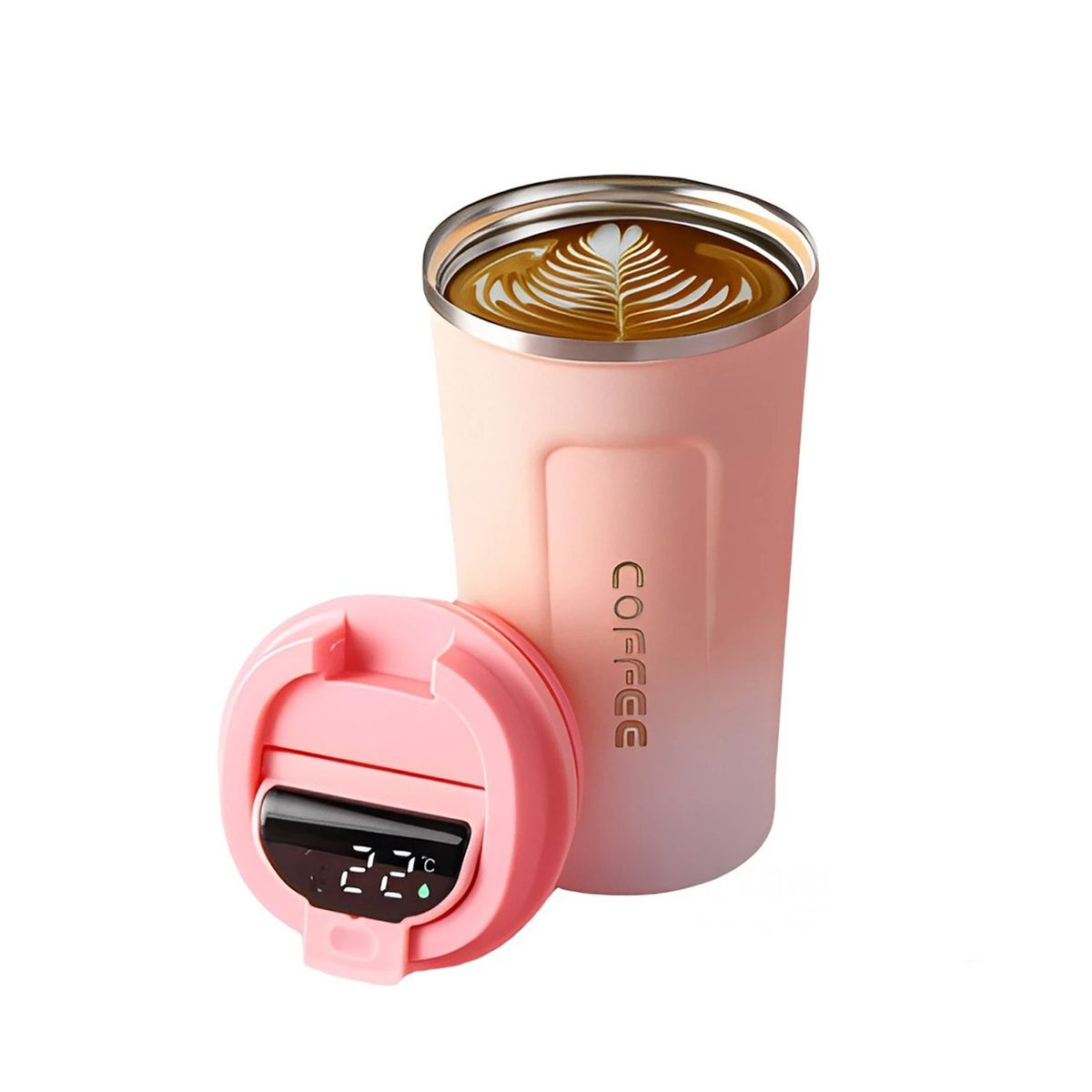 GENERICO - Pack2 Vaso Termico y Resistente Rosado Y+Papel de Regalo