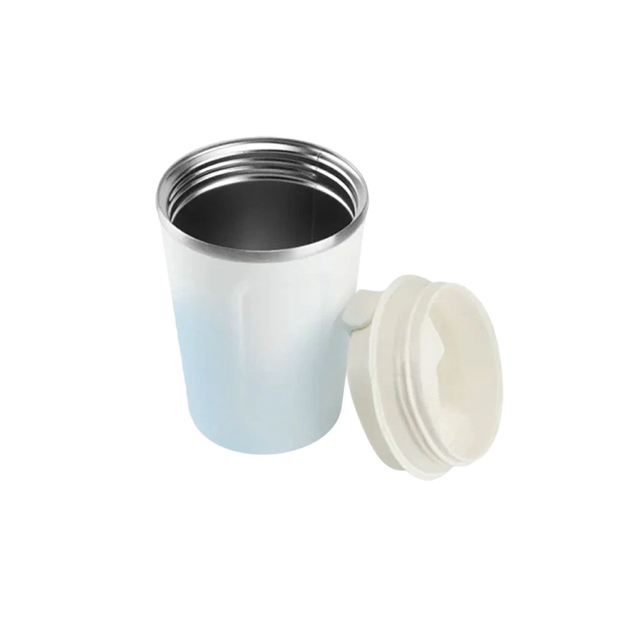 GENERICO - Pack2 Vaso Termico y Resistente Celeste Y+Papel de Regalo