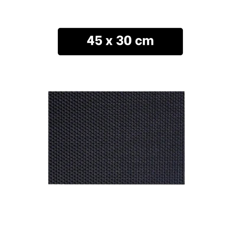 GENERICO - Pack2 Individuales de Platos en Negro Y+Banderitas Adhesivas