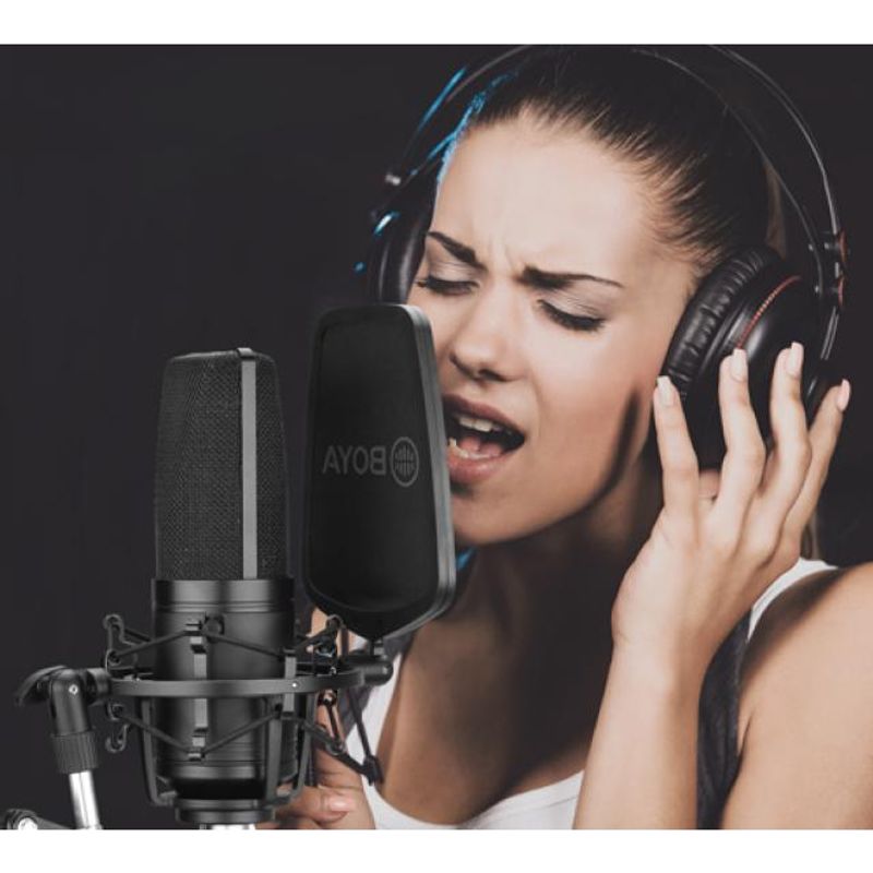 BOYA - BOYA BY-M1000 - Micrófono PodCast para estudio musical y locución