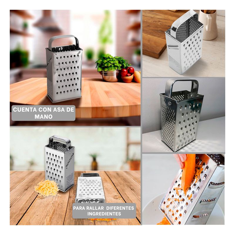 GENERICO - Pack4 Rallador Resistente para Alimentos M Y+Regalo Stickers