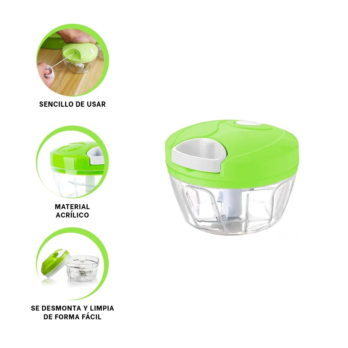 GENERICO - Pack2 Picatodo Manual y Tapa Verde Y+Regalo Stickers