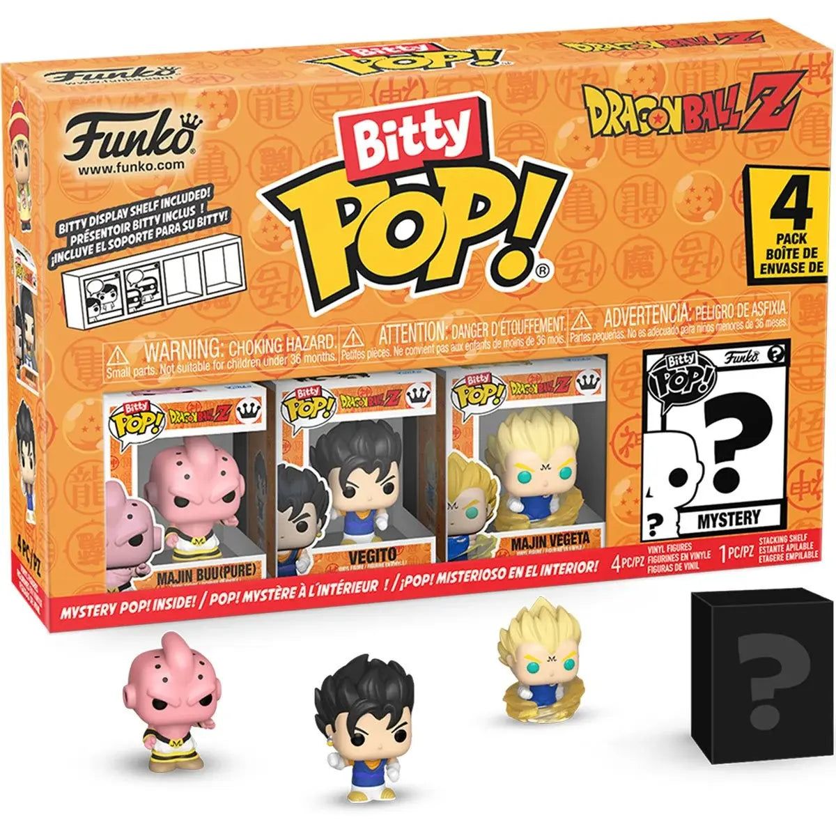 FUNKO - Funko BITTY Pop Anime- Dragon Ball Z - 4pack Kid Buu Specialty Series