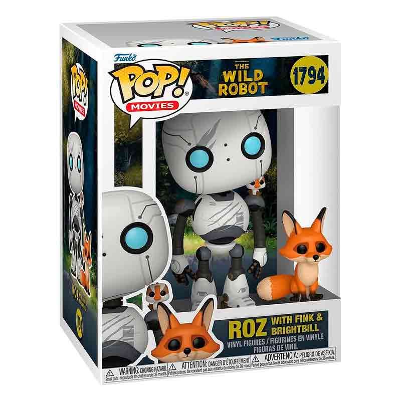 FUNKO - Funko Pop Movie The Wild Robot - Roz with Brightbill and Fink 1794