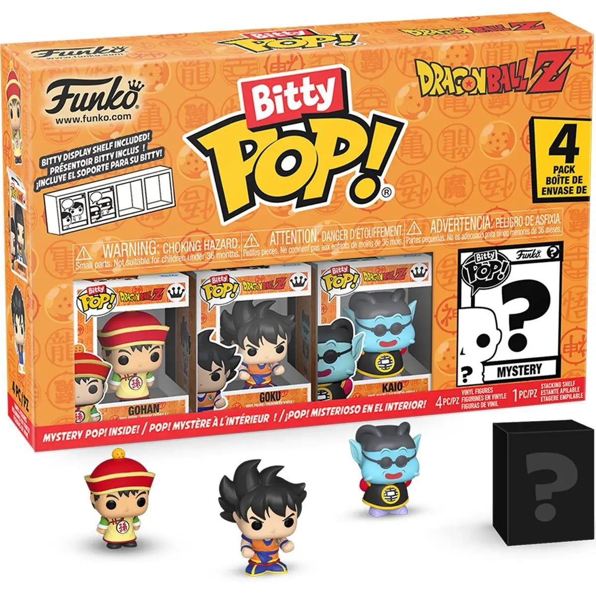 FUNKO - Funko BITTY Pop Anime- Dragon Ball Z - 4pack Gohan Specialty Series