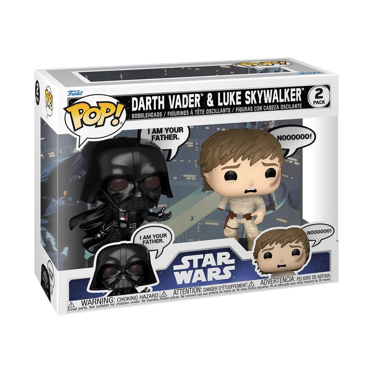 FUNKO - Funko Pop Star Wars Darth Vader & Luke Skywalker speech bubble 2-Pack