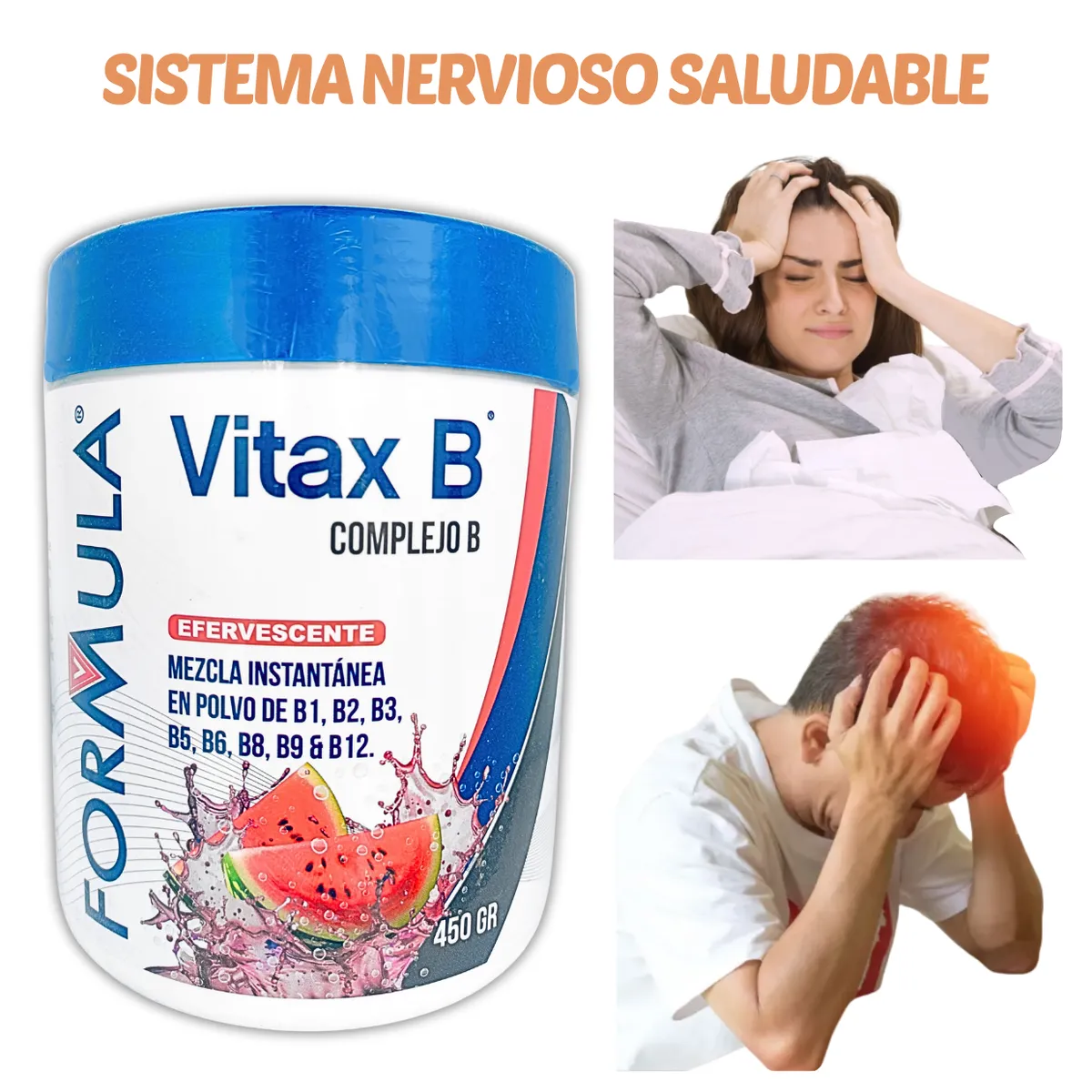 GENERICO - COMPLEJO B COMPLEX EN POLVO 450 GRAMOS FORMULA V