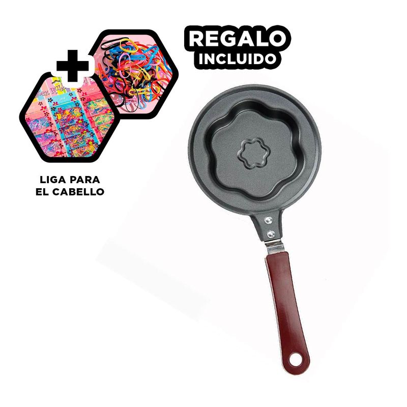 GENERICO - Pack6 Paila y Mango Chico Forma Flor Y+Ligas de Regalo