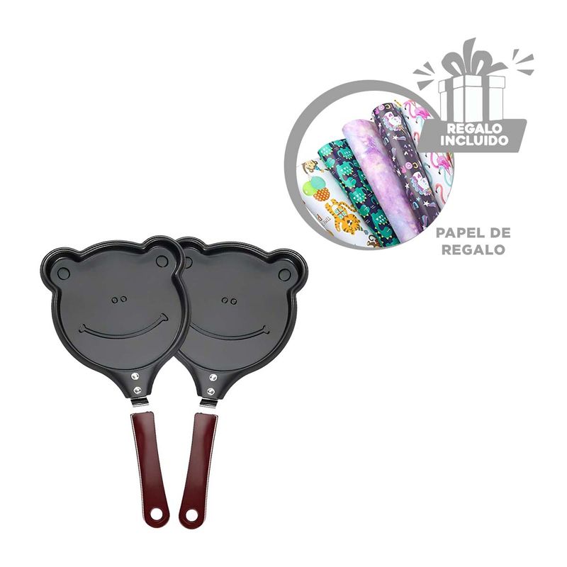 GENERICO - Sarten Practica de Cabeza de Rana y Mango Y+Papel de Regalo