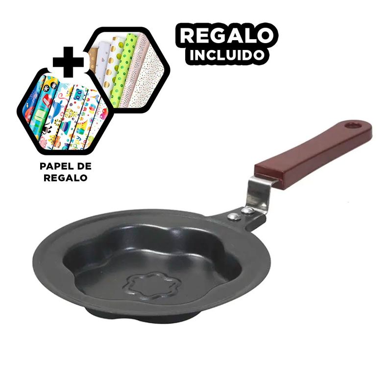 GENERICO - Sarten Practica de Flor y Mango Y+Papel de Regalo