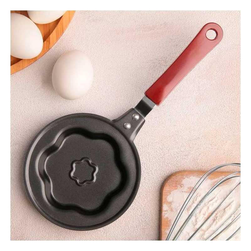 GENERICO - Pack6 Plancha Pequena de Flor con Mango de Madera