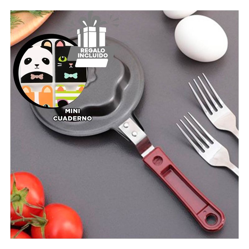 GENERICO - Pack12 Sarten con Mango y Forma Flor Y+Regalo Agendita