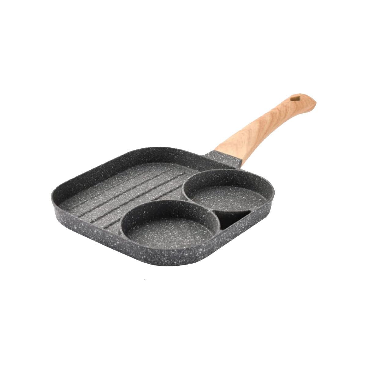 GENERICO - Sarten con Mango de 3 Secciones para Freir Y+Regalo Agendita