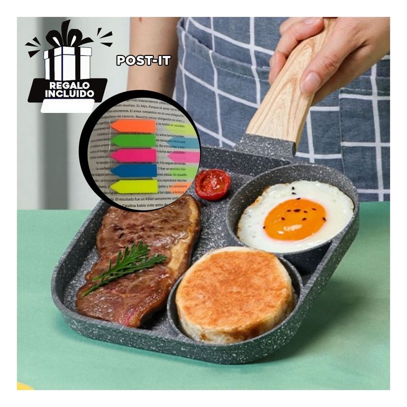 GENERICO - Pack12 Sarten para Desayuno de 3 Y+Banderitas Adhesivas