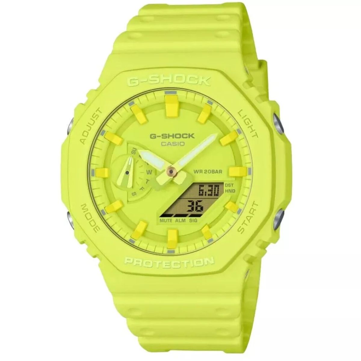 G-SHOCK - Reloj G-SHOCK Digital GA-2100-9A9 Carbono Resina Hombre Amarillo