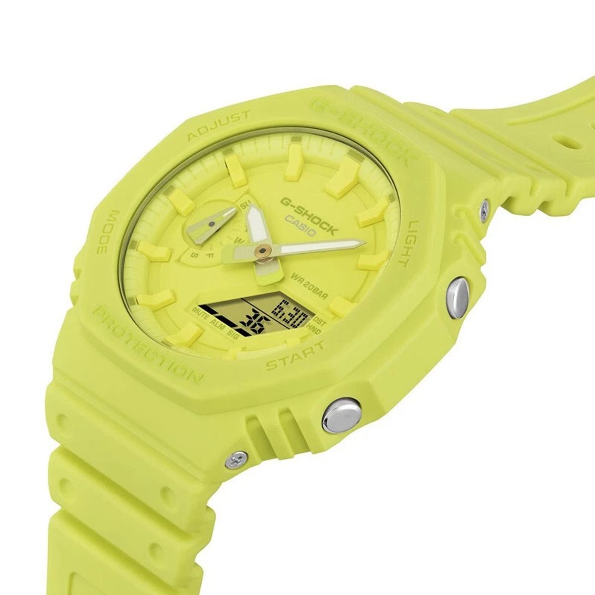 G-SHOCK - Reloj G-SHOCK Digital GA-2100-9A9 Carbono Resina Hombre Amarillo