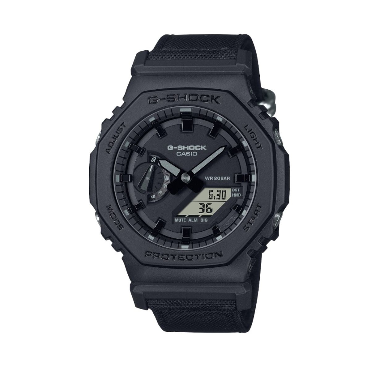 G-SHOCK - Reloj G-SHOCK Digital GA-2100BCE-1A Carbono Tela Hombre Negro