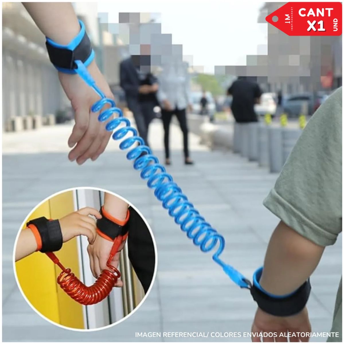 GENERICO - PULSERA DE SEGURIDAD ANTIPERDIDAS PARA NIÑOS