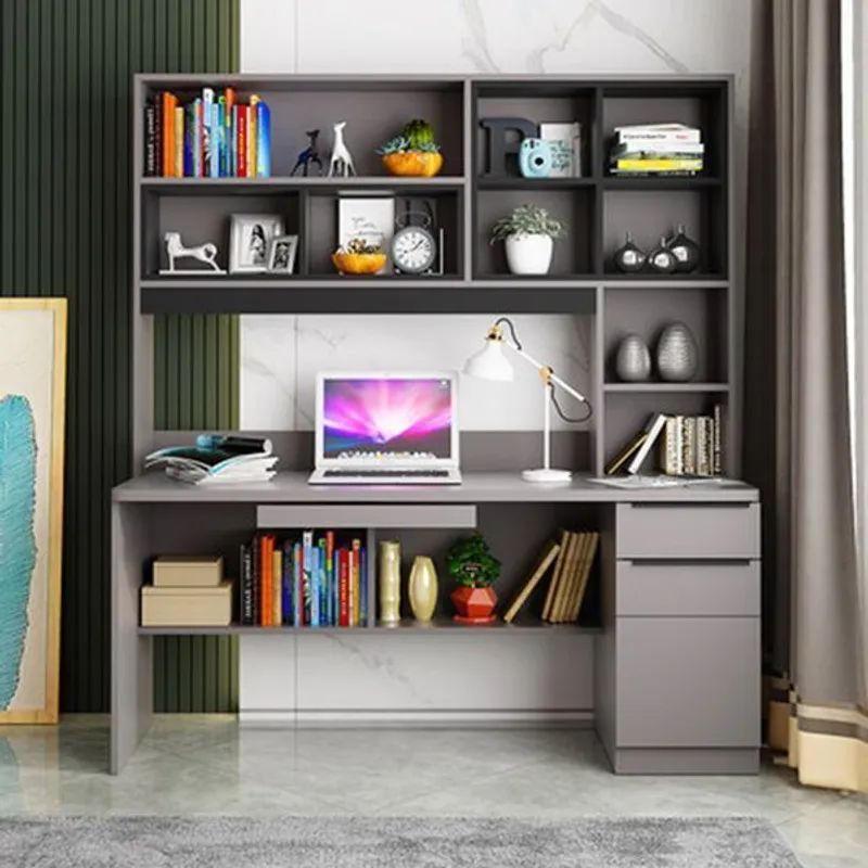 STARHOME - Escritorio Moderno Starhome Rick Gris y negro