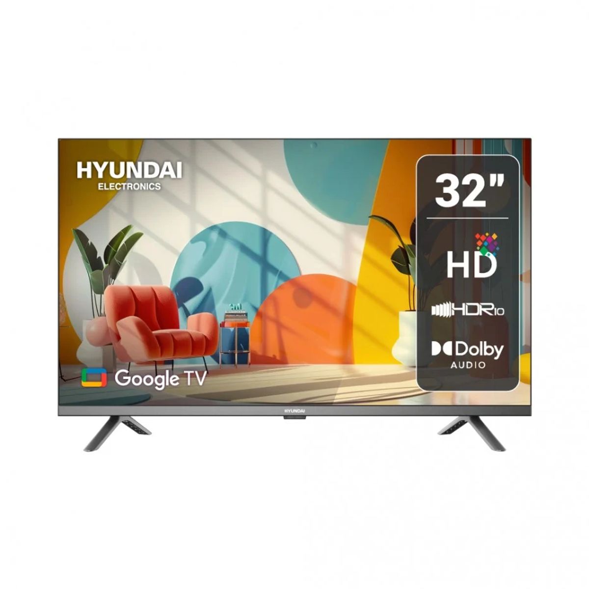 HYUNDAI - Televisor Smart Tv Hyundai HYLED3259QG Qled 32 Google Tv - Año 2025